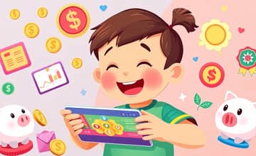 Conta digital infantil com recursos educativos