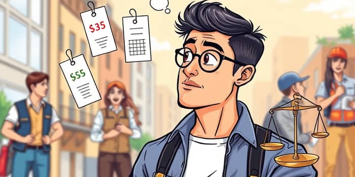 Compare taxas e custos antes de contratar qualquer serviço