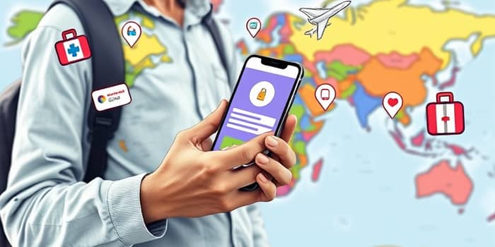 Seguro viagem com assistência por aplicativo